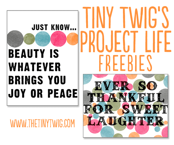 project life :: free printable 3