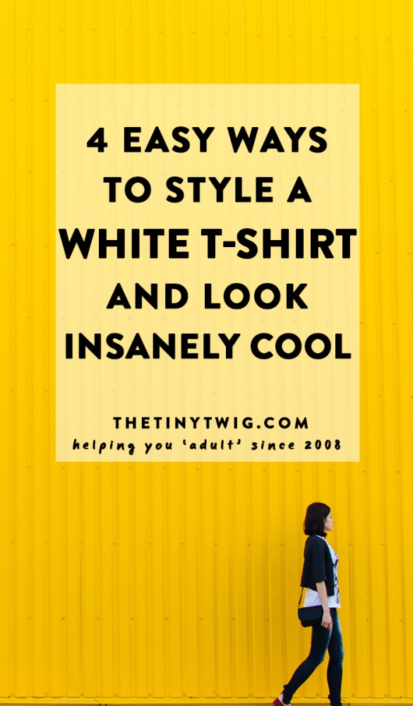 how to style a white t-shirt