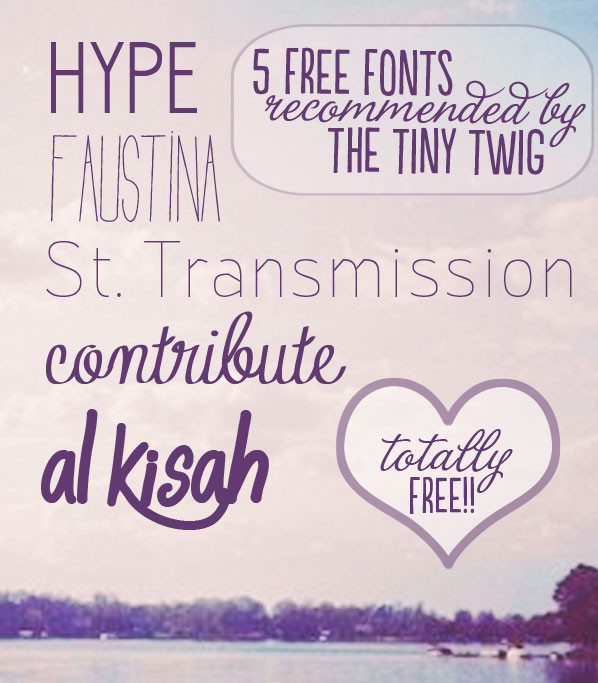 5 free fonts!